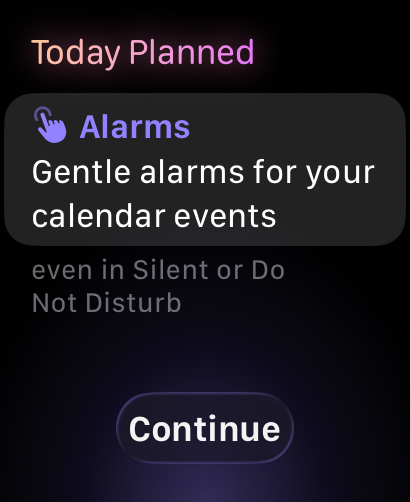 Gentle alarms even in Silent or Do Not Disturb on Apple Watch